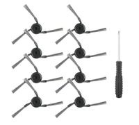 YHX-OU 8PCS replacement side brushes for Dreame X40 Ultra, X40 Ultra Complete, X40 Master, L40 Ultra, X50 Ultra Complete, X50 Ultra, L50 Pro Ultra robot hoover accessories 1 screwdriver
