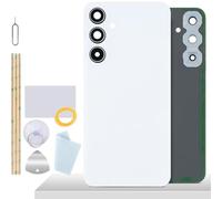 YHX-OU Battery Cover for Samsung Galaxy A35 5G A356 Back Glass Back Cover Back Glass Replacement Repair Kit with Battery Cover Adhesive Film + Tool (Azure Blue)