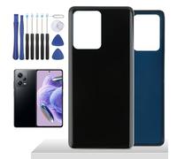 YHX-OU Battery Cover for Xiaomi Redmi Note 12 Pro Plus Battery Cover Back Cover Battery Cover Back Shell Battery Cover (Black)