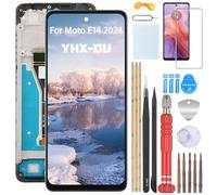 YHX-OU LCD Display for Motorola Moto E14 2024 Replacement Touch Screen Digitizer Assembly with Black Frame 6.56 inch+Tools