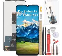 YHX-OU Screen Replacement for Xiaomi Redmi A2 Redmi A2+ LCD Display Compatible with Redmi A2 Redmi A2+ 23028RN4DG Touch Screen Digitizer Assembly 6.52 inches Black with no Frame with Repair Tools