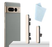 YHX-OU Volume Button for Google Pixel 7 Pro On/Off Button for Google Pixel 7 Pro Power Button, Side Button Replacement Kit with Glasses Cleaning Cloth (Gold)