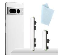 YHX-OU Volume Button for Google Pixel 7 Pro On/Off Button for Google Pixel 7 Pro Power Button, Side Button Replacement Kit with Glasses Cleaning Cloth (Silver)