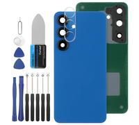 YHX-US Battery Back Cover Replacement for Samsung Galaxy S25 6.2" Rear Cover Housing Door with Rear Camera Protective Film + Repair Tool Kits (Color: Navy)
