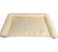 YHXAIQ Dog Cooling Mat - Washable Ice Silk, Oxford & Cotton Design for Indoor, Outdoor & Car Use - Summer Cool Mat for Pets(Light yellow,60 x 35 cm)