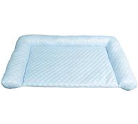 YHXAIQ Dog Cooling Mat - Washable Ice Silk, Oxford & Cotton Design for Indoor, Outdoor & Car Use - Summer Cool Mat for Pets(Light blue,60 x 35 cm)