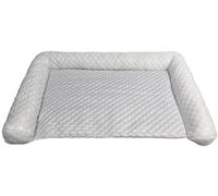 YHXAIQ Dog Cooling Mat - Washable Ice Silk, Oxford & Cotton Design for Indoor, Outdoor & Car Use - Summer Cool Mat for Pets(Light gray,50 x 30 cm)