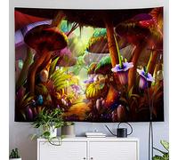 YHXBD Mushroom Tapestry Wall Hanging, Fantasy Colorful Mushrooms Forest Wall Tapestry For Bedroom Living Room Dorm Decor,A-02,150x200cm