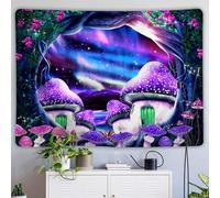 YHXBD Mushroom Tapestry Wall Hanging, Fantasy Colorful Mushrooms Forest Wall Tapestry For Bedroom Living Room Dorm Decor,A-05,150x200cm