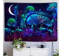YHXBD Mushroom Tapestry Wall Hanging, Fantasy Colorful Mushrooms Forest Wall Tapestry For Bedroom Living Room Dorm Decor,A-08,150x230cm
