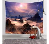 YHXBD Space Planet Tapestry Wall Hanging, Fantasy Galaxy Universe Planets Art Wall Tapestry For Bedroom Living Room Apartment Dorm Decorations,A-06,100x70cm