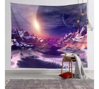 YHXBD Space Planet Tapestry Wall Hanging, Fantasy Galaxy Universe Planets Art Wall Tapestry For Bedroom Living Room Apartment Dorm Decorations,A-05,100x70cm