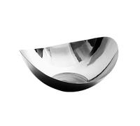 YHxFlux Decorative Bowl Stainless Steels Fruit Bowl, DIrregular Shape Decorative Centerpiece Bowls, Salad Mixing for Home Decor(Small)