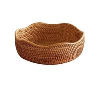 YHxFlux Decorative Bowl Wavy-Edge Storage Basket Multi-Purpose Fruit Bowl Snack Organizer Decorative Tabletop Dining Room for Home Decor(Large)