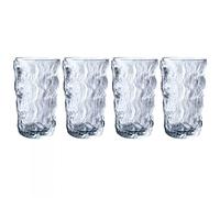 YHxFlux Exquisite Four Glass Coffee Cups Good-Looking High Beauty Water Whisky Beer Drink Easy to Clean(Large)