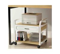 YHxFlux Storage Shelves Living Room Simple Modern Office Organizer Folder Under Desk Shelf Floor Printer Stand for Office