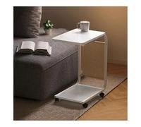 YHxFlux Storage Shelves Rolling Printer Storage Shelf Removable Desktop Computer Stand Multifunctional Office Organizer with Wheels for Office(White)