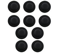 YHXiXi 10pcs Mini Felt Top Hat Mini Doll Hat Handmade Small Wide Brim Hat Felt Fedoras Flat Top Hat Panama Hat