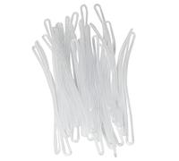 YHXiXi 30PCS Clear Plastic Luggage Name Tag Straps Transparent Worm Loops Identification ID Card Badge Label Tag Holder for Office Business Travel Supplies