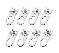 YHXiXi 8PCS Aluminum Alloy Picture Frame Hanging Brackets Hooks Hangers 40mmx15mm Metal Photo Frame Hardware Accessories