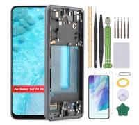 YHXMARSCAN Screen for Samsung Galaxy S21 FE 5G LCD Display Replacement for Samsung Galaxy S21 FE 5G SM-G990U SM-G990W SM-G990B SM-G990E Incell Touch Screen Digitizer Assembly(Black with Frame)
