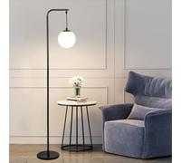YHYAI Classic Floor Lamp Rustproof Metal Standing Light Glass Shade Vertical Lamp Modern Standing Lamps Indoor Pole Light for Bedroom, Living Room, Study Room Or Offices Home Decoration