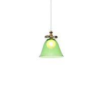 YHYAI Simple Nordic Industrial Wind Single Head Pendant Light Glass Shade LED Profession Glass Material Industry Chandelier Kitchen Restaurant Barn Warehouse LOFT (100cm Adjustable) Ceiling Light Lig