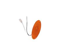 YHykXXztg 12V Amber Oval LED Side Marker Lamp Light Compatible With Car Caravan Trailer