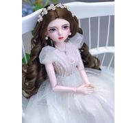 YHYQiFei 1/3 Bjd Doll Ball Joint Doll 24 in Handmade Makeup Anime Action Figure Home Desktop Decor Collection and Gift Giving (M)
