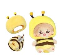 YHYQiFei 20cm Plush Doll Clothes Set 8 inch Cute Cotton Doll Clothing Many Styles Soft Stuffed Plush Dolls Dress Up (J)
