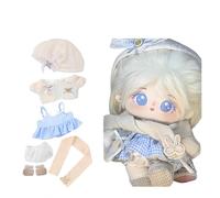 YHYQiFei 20cm Plush Doll Clothes Set 8 inch Cute Cotton Doll Clothing Many Styles Soft Stuffed Plush Dolls Dress Up (T)