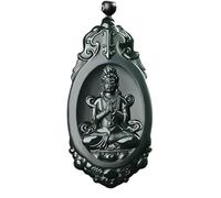 YHYQiFei Hetian Jade Natural Nephrite Jade Quan Yin Pendant Amulet Hand Carved Good Luck Amulet Jade Jewelry Chinese Feng Shui, Hetian Jade, Hettian Jade Natural Nephrite Jade Quan