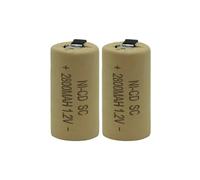 Yhytgbhk 2PCS 2800mAh SC NiCad Rechargeable Battery Compatible For Bosch Hitachi DeWalt Power Tools Screwdriver Battery 1.2V