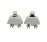 yhyttr 2pcs Gray Sun Visor Clip Hook,Fit For VW,Fit For Passat, Polo Up Citigo Rapid 2012-2015 Fit For SEAT, MII Support Retainer Sunshade Support Clip
