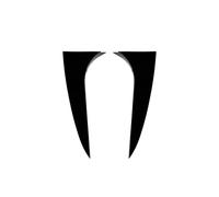 yhyttr Rear Window Side Spoiler Wing,Fit For CLA, Class Shooting Brake X117 2013-2019 Tailgate Windshield Deflector Cover Trim Rear window side spoiler decorative strip(Glossy Black)