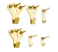 YHYZ Picture Hooks Heavy Duty, Picture Hanging Kit: Hangers (100 75 50 30 20 10 lbs) + Nails, Hanging Clock Photo Mirror Painting, for Plasterboard Wood Dry Walls Hardwall