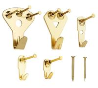 YHYZ Picture Hooks Heavy Duty, Picture Hanging Kit: Hangers (75 50 30 20 10 lbs) + Nails, Hanging Clock Photo Mirror Painting, for Plasterboard Wood Dry Walls Hardwall