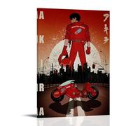 YHZCSCDXY Akira Classic Anime Hot-blooded Anime Canvas Poster Wall Art Decorative Painting Bedroom Painting Posters 24x36inch(60x90cm) Frame-style