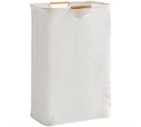 YHZHEN 2pcs Laundry Basket 72L, Collapsible Laundry Hamper with Handle, Large Laundry Basket Hamper for Clothes, Travel,Towels&Toys in the Family and Dorm, White