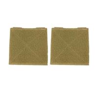 YHZNAGEM 2 Stuck Molle Hook and Loop Display ID Pane, Tactical Patches Molle Attachment Tactical Morale Patches 10cm x 10cm for Tactical Morale Patches Badges Backpacks Vests Bags Patch (Mud Color)