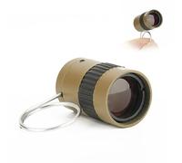 YHZNAGEM Monocular Telescope,Mini Pocket Key Chain Monocular Telescope Portable Spotting Scopes for Hiking Camping Travel 2.5X17.5mm (Khaki)