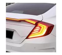 YHZRDMSK Car rear Light For Civic 2016-2018 Car Rear Bumper Trunk Through Taillight Dynamic Streamer Brake Light Taillamp Assembly
