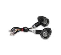YHZRDMSK Motorbike Turn Lights 2PCS/1Pair Motorcycle Turn Signal Indicators Stop Light Black Rear Lights For Chopper Motorbike Scooter
