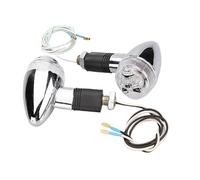 YHZRDMSK Motorbike Turn Lights 2PCS Black Eyes Skeleton head Motorcycle Turn Signal Indicators for Vi&rago XV 250 500 535 700 750 920 1100