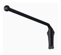 Yi Chen Heavy Duty Swing Arm Curtain Rod With Brackets, 25mm Diameter, Gold, Metal, Glossy Painted Finish, 120CM