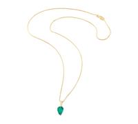 YI Collection 18K yellow gold Arrow diamond and emerald necklace One Size