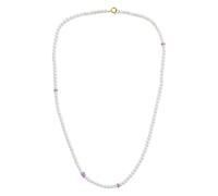 YI Collection 18K yellow gold Ayoka pearl and pink sapphire necklace - White One Size