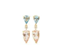 YI Collection 18K yellow gold multi-stone earrings One Size