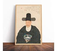 Yi Jaegwan Scholar Oriental Canvas Print | Gallery Wrapped 30mm Frame Wall Art | 20x14 inches | Ready to Hang | Modern Picture | Living Room Bedroom Lounge Office