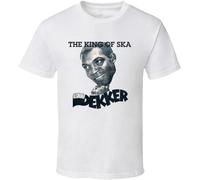 YI JAN Vinta Reggae T-Shirt - Desmond Dekker King of Ska White L